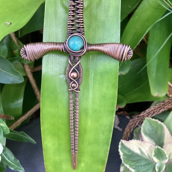 Wire Wrapped Swords Etsy