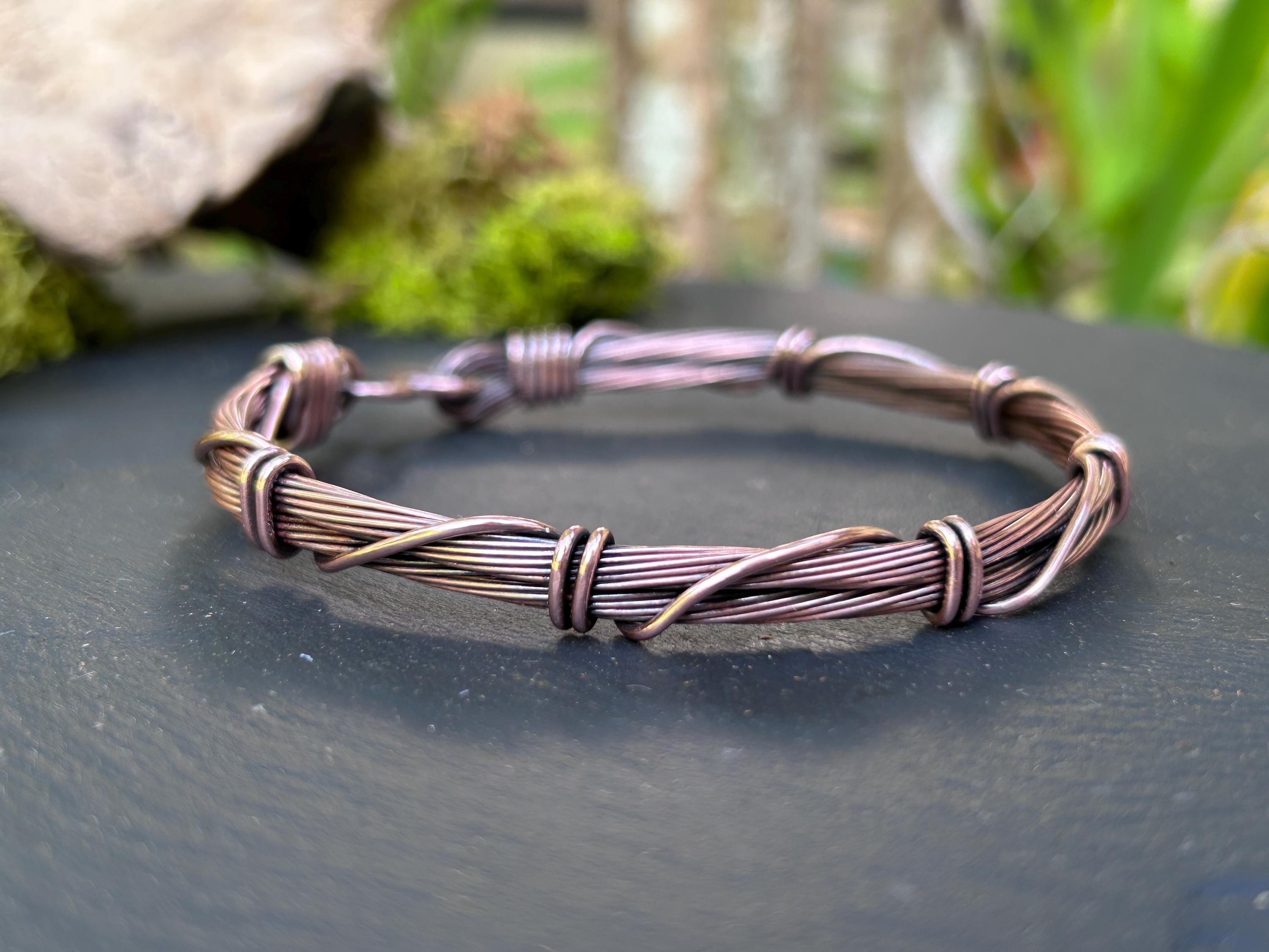Mens wire bracelet deals