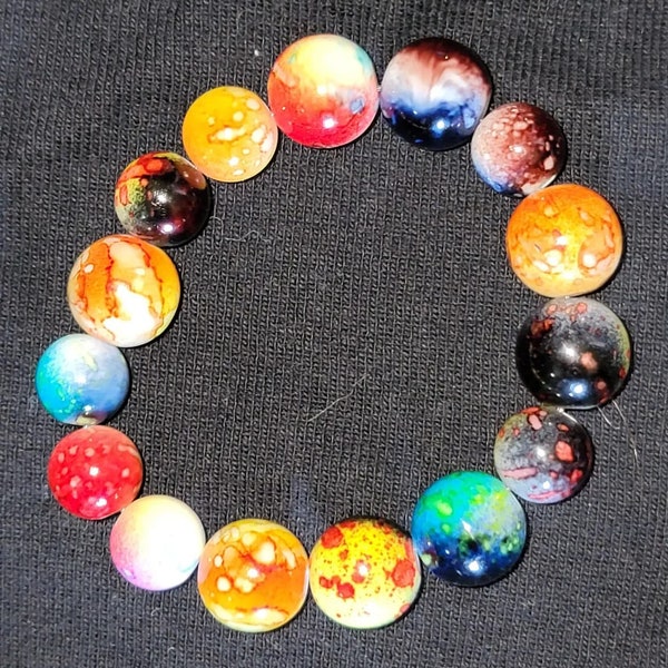 Solar System Bead Bracelet