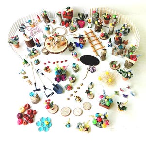Miniature Fairy Garden Kit: Whimsical Accessories Nature Gift Box Set (15/20/25 Piece)