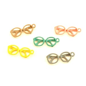 Eyeglass Charms: Miniature Glasses, Fairy Garden Accessory - 5pc Set