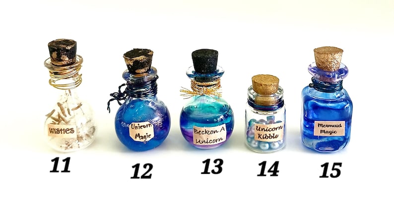 Dollhouse Miniature Potion Bottle: Halloween Fairy Garden Accessory - 1/12 Scale Apothecary Jar image 4