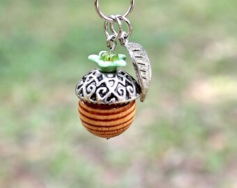 Nature Jewelry Acorn Necklace Unique Gift for Women  Unique Garden Botany Gift Woodland Outdoor Garden Gift Earthy Tree Botanical Jewelry