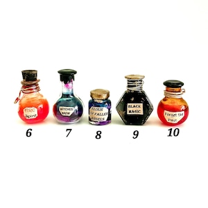 Dollhouse Miniature Potion Bottle: Halloween Fairy Garden Accessory - 1/12 Scale Apothecary Jar image 3