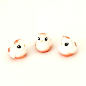 Miniature Owl Figurines: Resin Fairy Garden Decor, Set of 3