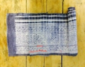 Vintage Indigo & White Batik Fabric