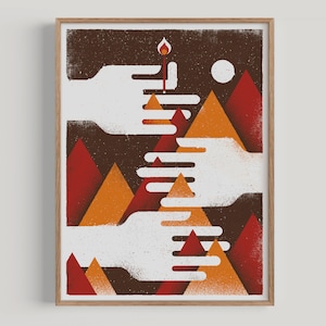 Mountain Light Print