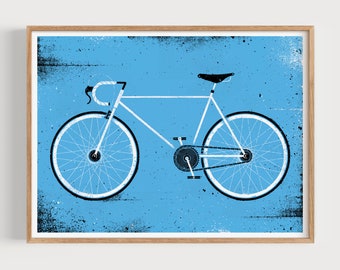 Blue Bicycle Print