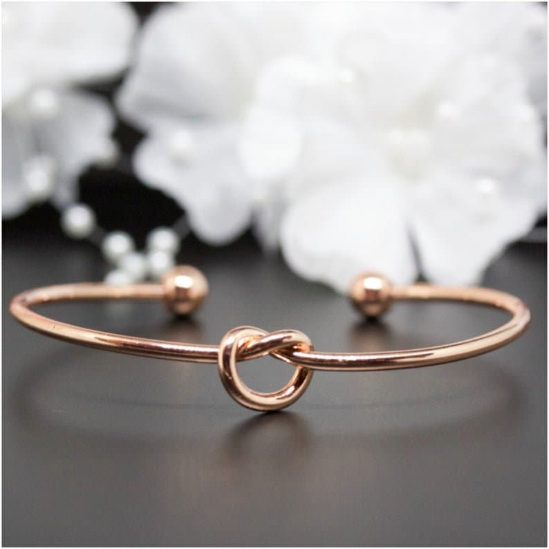 Bracciale Rigido Donna Felice (Happy) In Acciaio Inossidabile 316L, Placcato Oro Rosa E Argento, Con Cristallo Colorato, Forma A C, Perimetro 15 Cm, Regalo Per Amiche - 4
