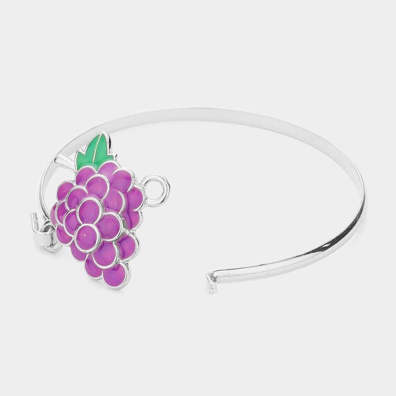 Bracciale Donna Placcato Argento Con Sfere A Grappolo D'Uva - Lunghezza 20 Cm - Regalo Idea Regalo