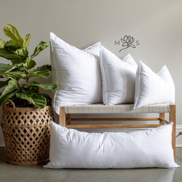 Down and Feather Pillow Inserts Etsy