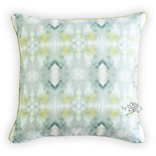 Blue and Green Designer Pillows Etsy