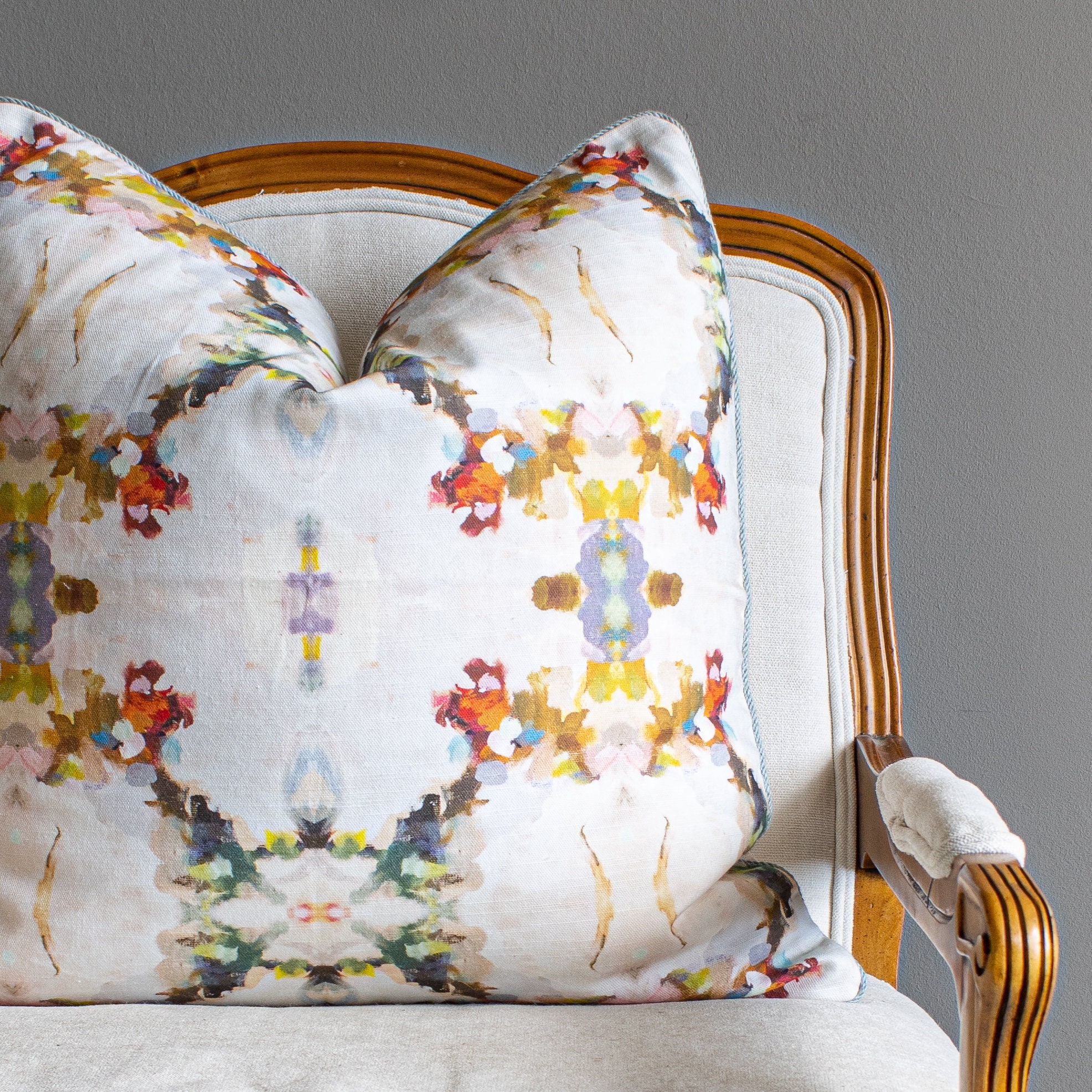 Laura Park Pillow Orchid Blossom Abstract Art Custom Pillow Etsy