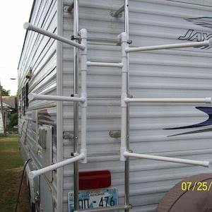 PLANS ONLY ---   RV 6 Towel Bar Clothes Dryer Pvc Pipe Ladder Rack Beach Camper Travel Trailer Horse Trailer  Camp