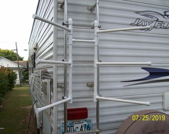 PLANS ONLY ---   RV 6 Towel Bar Clothes Dryer Pvc Pipe Ladder Rack Beach Camper Travel Trailer Horse Trailer  Camp