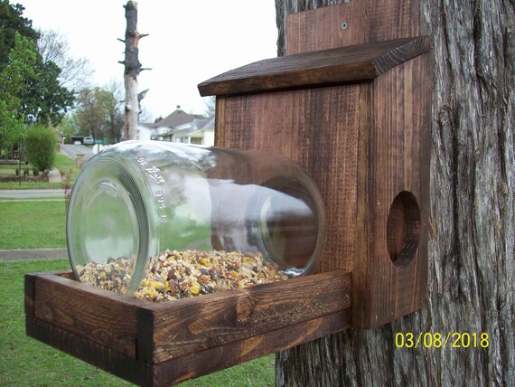 Squirrel Feeder Woodworking Plan Pattern Garden Stakes Yard Etsy