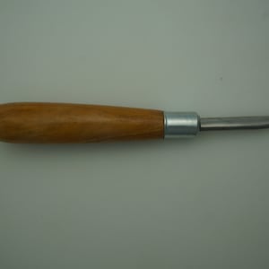 Curved Burnisher with Wood Handle
