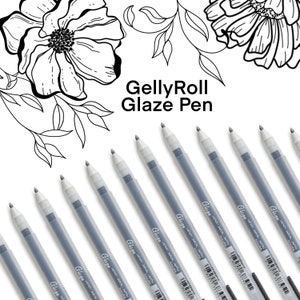 Canetas Gelly Roll, Gelly Roll Glaze, Canetas Sakura GellyRoll, Melhor caneta para diário com marcadores, Caneta para diário bíblico, Melhor caneta para aprender letras à mão