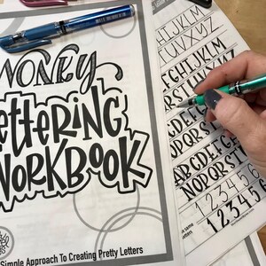 Wonky Letters hand lettering guide, Learn this wonky block lettering style. These lettering worksheets are printable as well as ideal for use on the iPad & Procreate lettering.