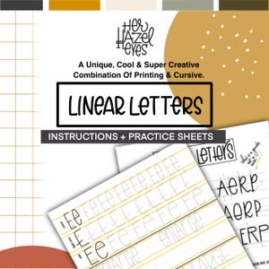 Hand Lettering Workbook: Practice Sheets & Tutorial - 3 Styles