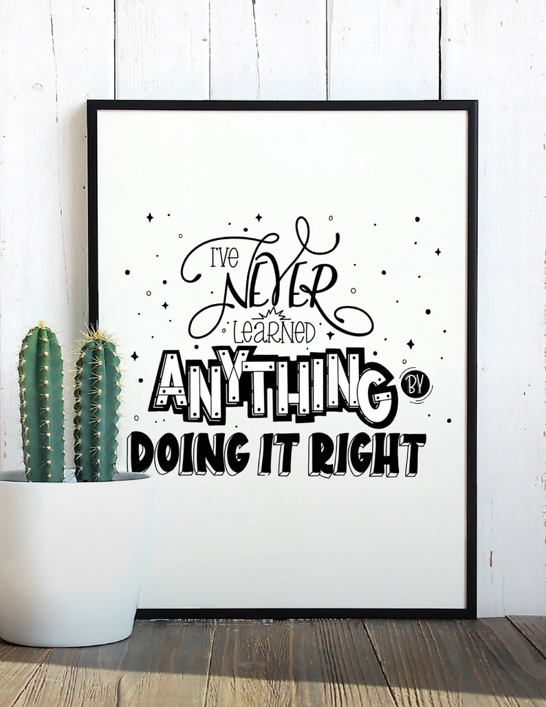 PRINTABLE Encouragement Wall Art Hand Lettered Quote Hand Etsy