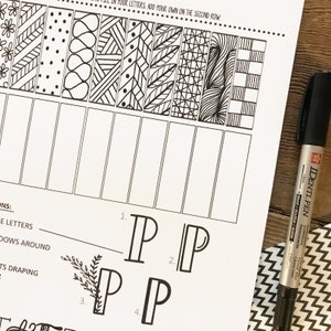 This hand lettering guide breaks down 4 lettering styles (brush lettering, linear letters, block letter, and faux calligraphy). They're the perfect practice sheets to help you learn hand lettering. This ETSY BESTSELLER is the perfect practice lettering guide for beginners to intermediate.