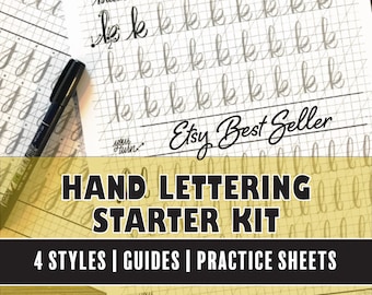 Hand Lettering Workbook: Beginner Calligraphy Practice, Homeschool Activity
