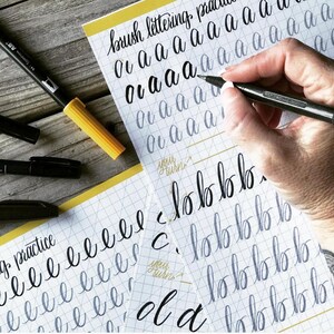 calligraphy tutorial workbook