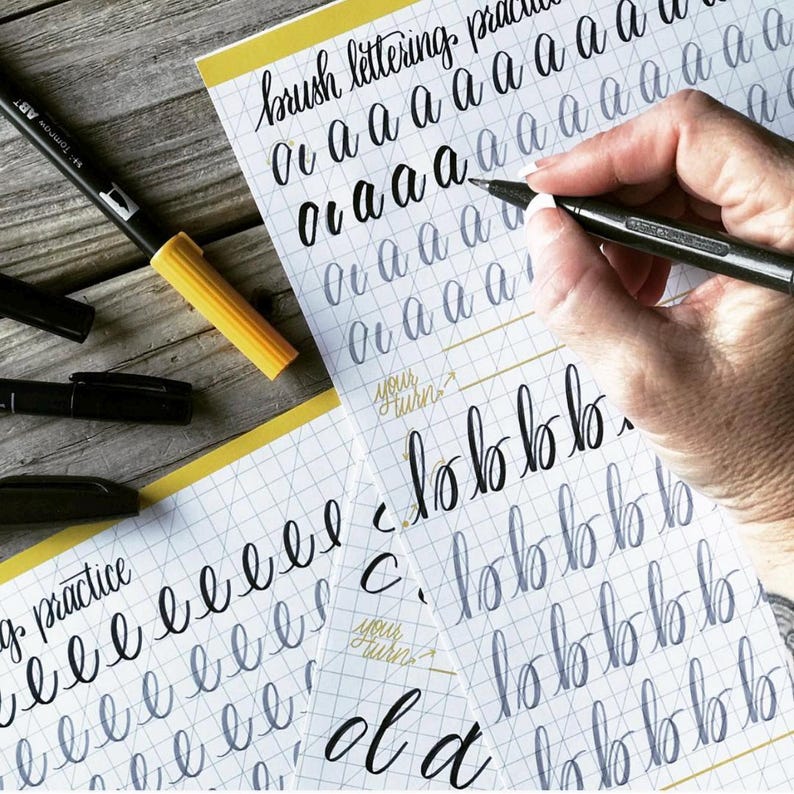 calligraphy tutorial workbook