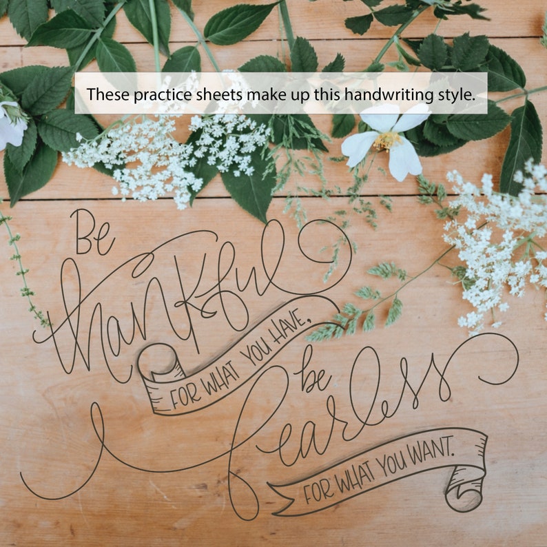 Make beautiful handwriting a part of your creative life with this lettering guide! It's perfect for beginners or intermediate creatives looking to learn lettering with a handwritten flair. Find this Etsy Bestseller at herhazeleyes.com