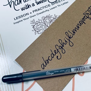 Make beautiful handwriting a part of your creative life with this lettering guide! It's perfect for beginners or intermediate creatives looking to learn lettering with a handwritten flair. Find this Etsy Bestseller at herhazeleyes.com