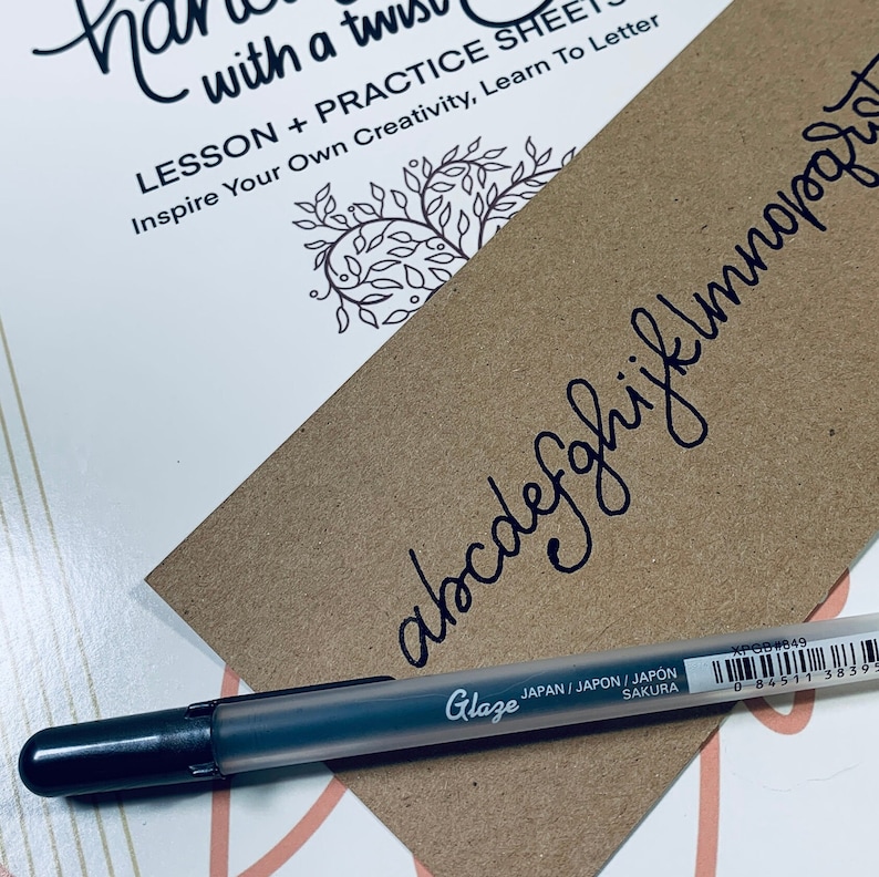Make beautiful handwriting a part of your creative life with this lettering guide! It's perfect for beginners or intermediate creatives looking to learn lettering with a handwritten flair. Find this Etsy Bestseller at herhazeleyes.com