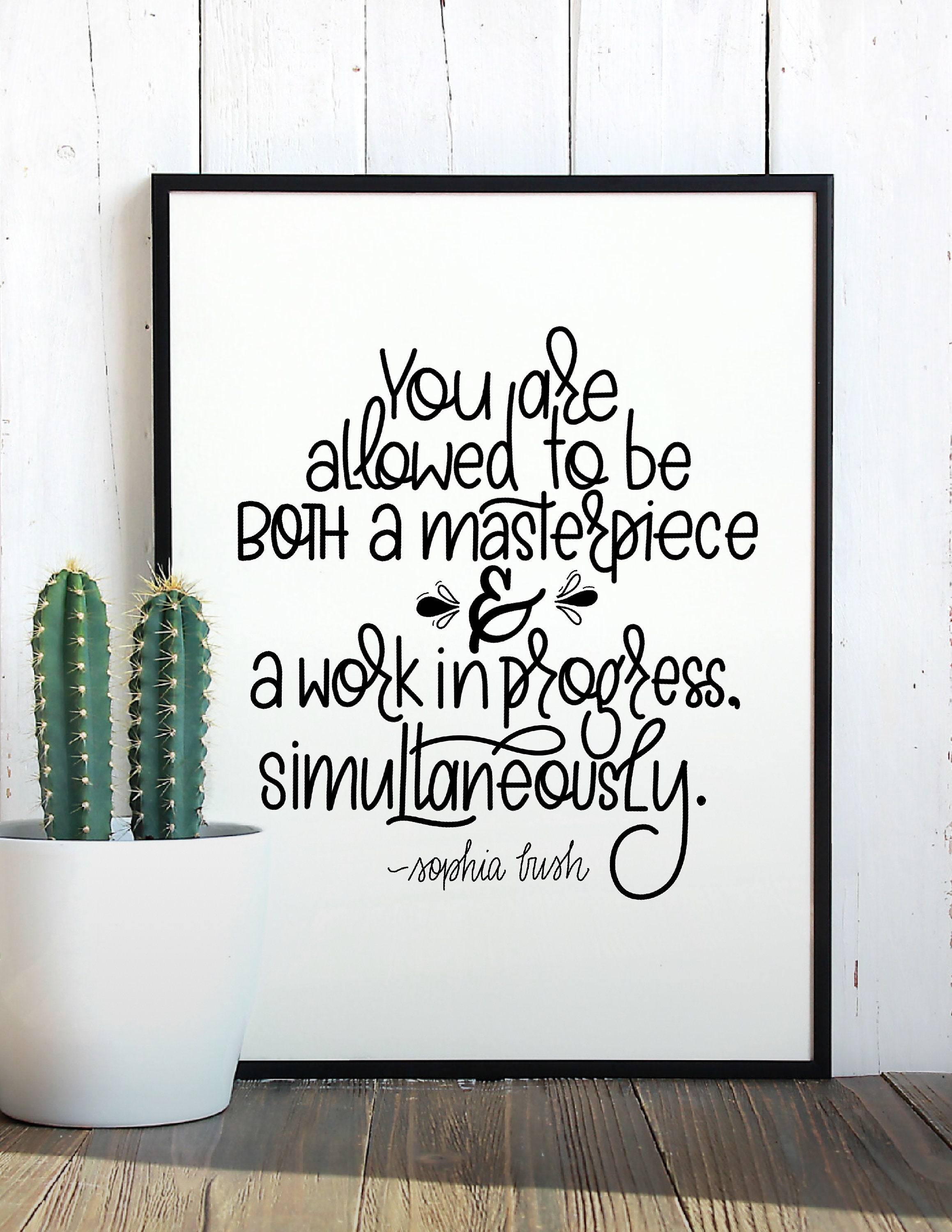 PRINTABLE Encouragement Quote Wall Art Hand Lettered Quote | Etsy
