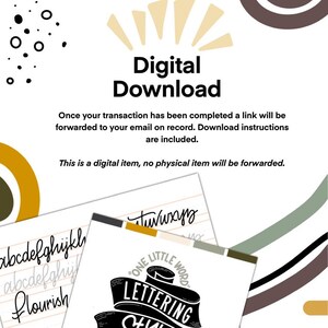 Word One Lettering Hand Lettering Workbook for One Little Word | Digital Download ...