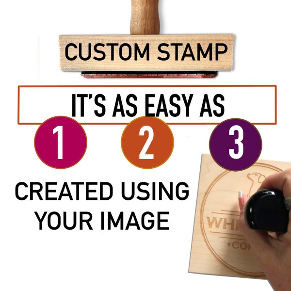 Custom Stamp Business Card Etsy
