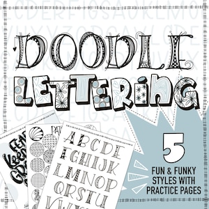 Hand Lettering Workbook: Fun Doodles & Creative Lettering Styles