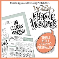 BUNDLE 1: Brush Lettering Lowercase Alphabet & Basic Strokes for Large ...