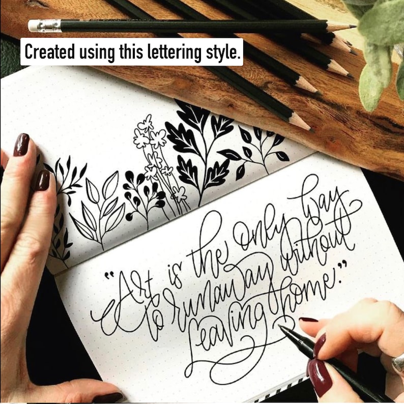 Handwritten Creatives Handwriting With a Twist Digital Workbook | Beginner Hand Lettering ...
