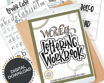Wonky Lettering Workbook: Procreate & iPad Lettering Guide (PDF Download