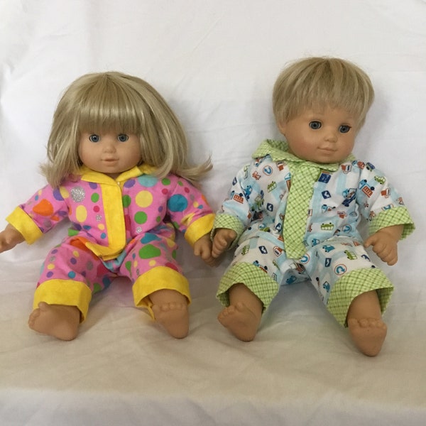 Pajamas for 15 inch Bitty Baby or Bitty Twin doll