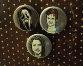 Scream Fridge Magnet Set - 1990s Horror Movie Fridge Magnets - Gifts under Five - Unique magnet set for all Horror Movie Lovers