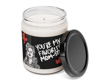Spooky Mom Candle - Horror Gift for Mom - Creepy Decor for Horror Enthusiasts scented Soy Candle, 9oz