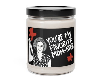 Spooky Mom Candle - Horror Mother's Day Gift - Creepy Decor for Horror Enthusiasts scented Soy Candle, 9oz