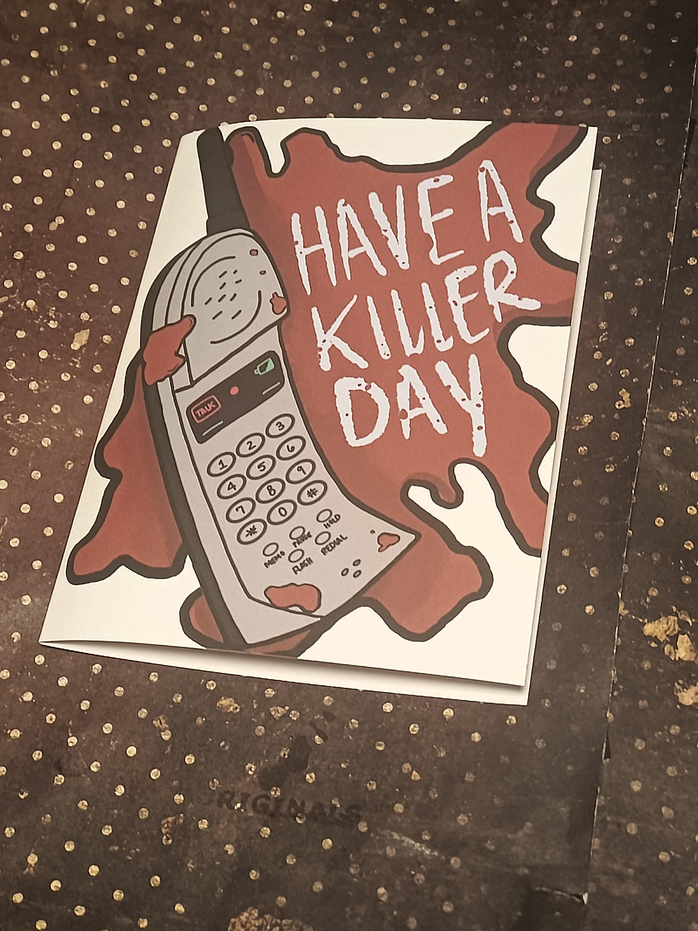 Slasher Dad Have a Killer Father's Day Card | Horror Father's Day Card | Funny Dad ...
