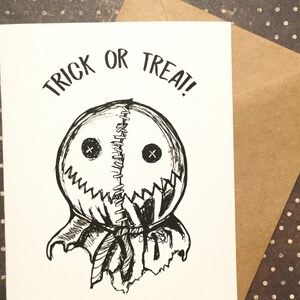 Trick or Treat Sam From Tric R Treat Tric R Treat Card - Etsy