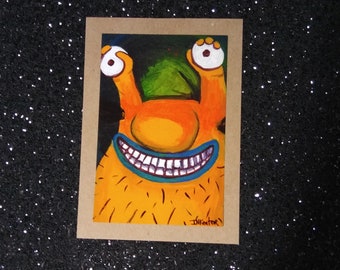 Krumm from Ahhh! Real Monsters  -Nickelodeon - Print Horror Gift - Gift for Ahhh! Real Monsters Fans