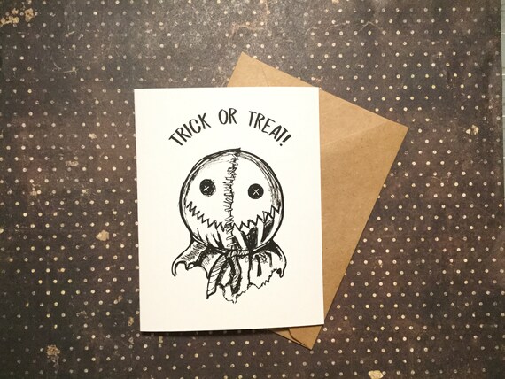 Trick or Treat Sam From Tric R Treat Tric R Treat Card | Etsy