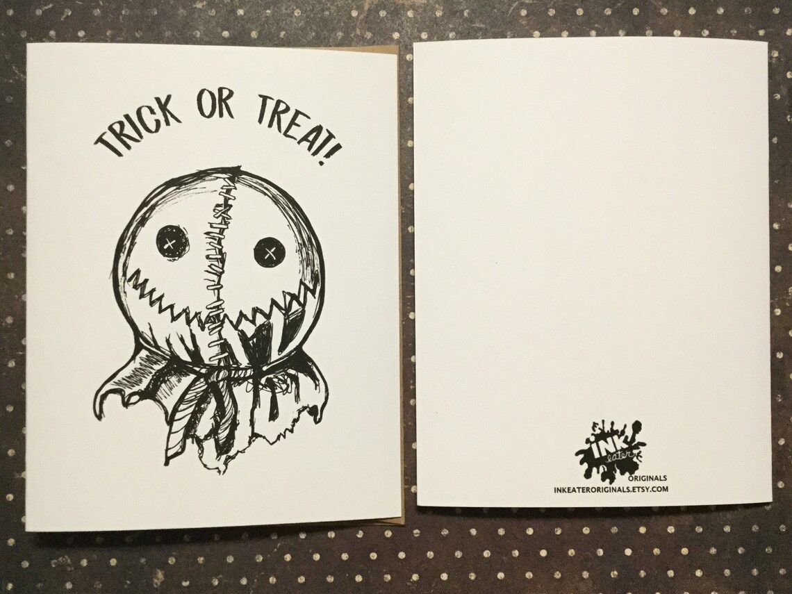 Trick or Treat Sam From Tric R Treat Tric R Treat Card - Etsy