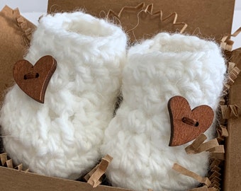 Newborn Hand Crocheted Booties
