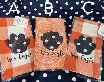 Decorative War Eagle Tea Towel 16x23